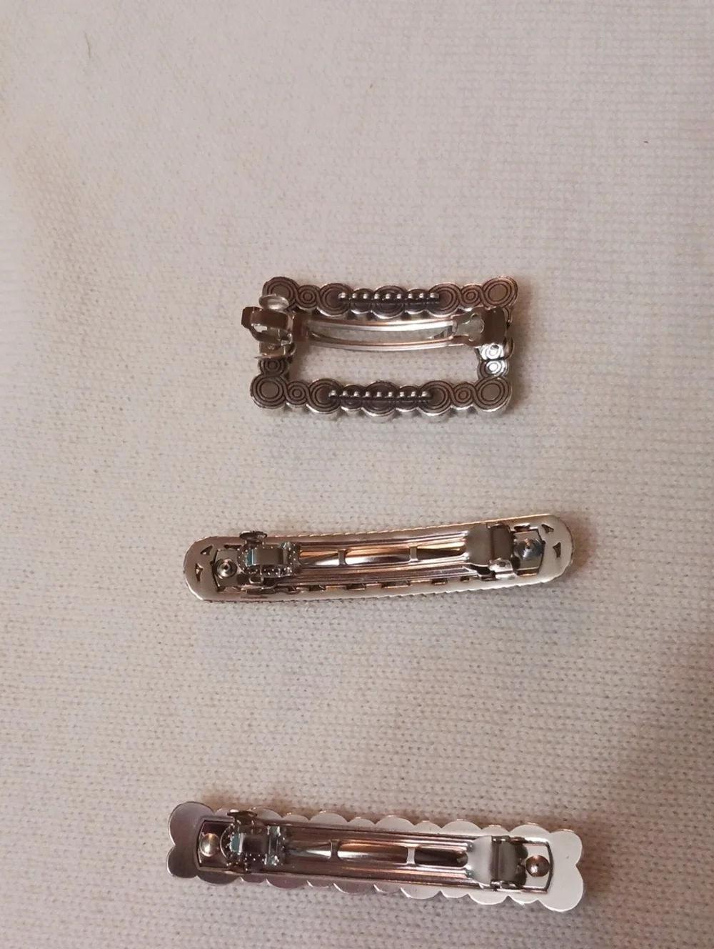 Brighton Rhinestone Barrette Set - Silver and Gold Tones